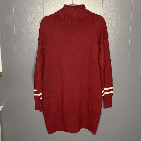 HOLLISTER Stripe Knit High Neck Dress Size S - Picture 6 of 8